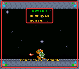 Super Mario World - Bowser Rampages Again Title Screen
